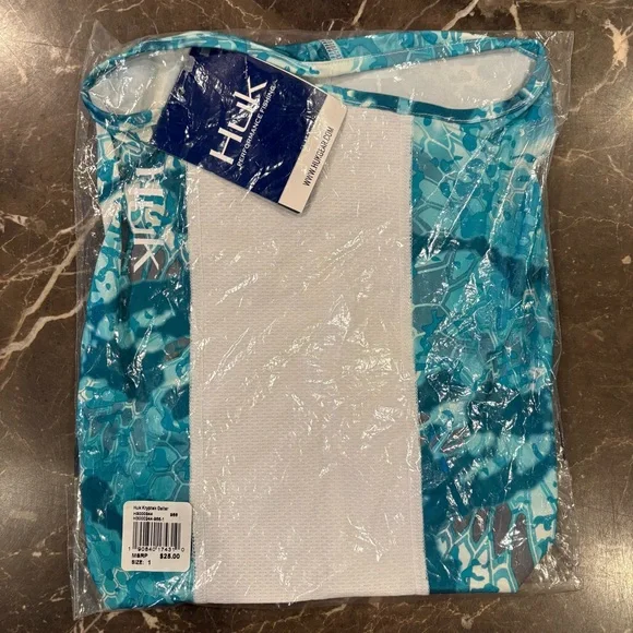 Huk Kryptek Aqua Camo Performance Fishing Neck Gaiter - Picture 9 of 9